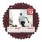 Dark Red Suede Mat Board for 27x27 Frames - Fits 24x24 Photos